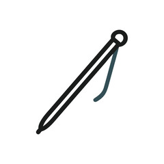 Obraz premium safety pin on white background