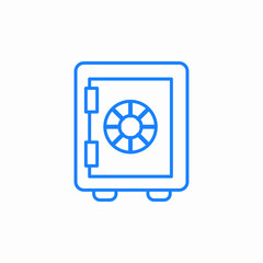 safe security value storage icon sign vector