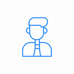 user profile icon sign vector