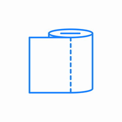 toilet paper roll icon sign vector