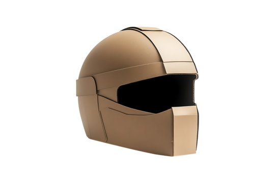 Carton Rider helmet isolated on transparent background
