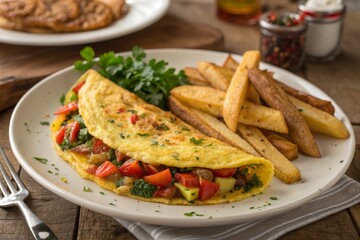 Tanzanian Omelette with Fries