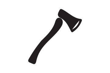 Axe icon silhouette illustration with white background.