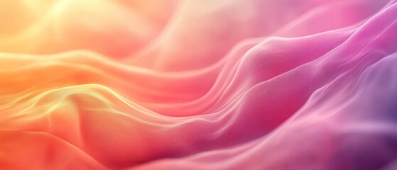 Obraz premium Abstract surface shows soft waves with gradient, creating smooth and calming atmosphere.