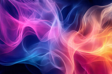 Obraz premium Abstract Colorful Smoke Swirls Vibrant Hues and Dynamic Flow