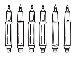 Marker Arm line art icon clean modern art drawing
