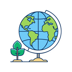 Globe world earth map geography travel education planet continents tree nature environment ecology