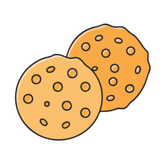 Delicious homemade cookies illustration: sweet baked goods, dessert, snack, bakery treat, food