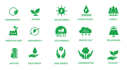 ECOLOGY ICONS.