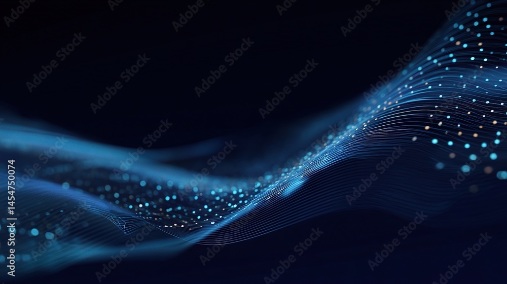 Poster abstract tech inspired background with subtle linear design elements