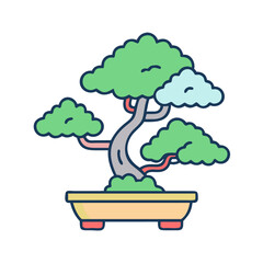 Bonsai tree japanese art miniature plant zen garden nature oriental japan flora small potted