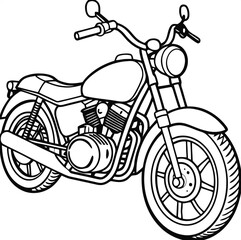 Dynamic Motorcycle Vector Design for Bold and Stylish Projects

