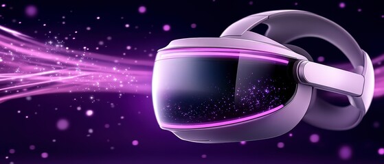 Obraz premium Immersive VR Headset Metaverse Technology Future Tech 8K Resolution