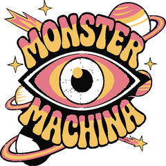 Monster Machina Vector Design for Futuristic and Sci Fi Projects