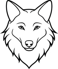Stylized Fox Head Vector Design for Logos and Creative Projects

