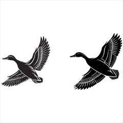 Obraz premium Flying buck in the sky vector art