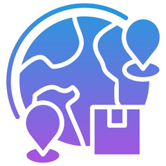 Obraz premium Global Distribution Icon
