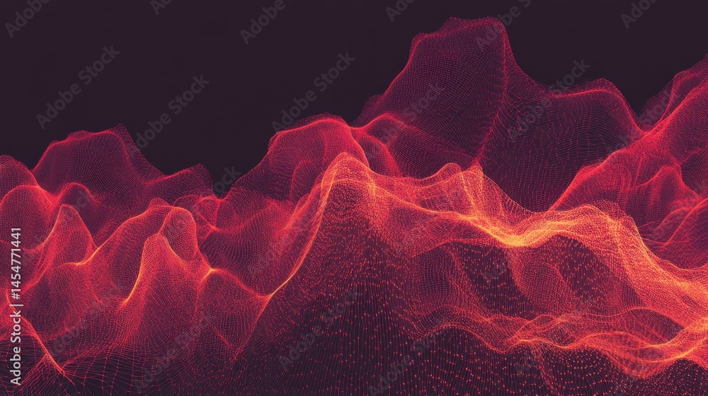 Poster Big data flow technology and science vector background, tech abstraction with lines electronics and digital style in 3D dimensional perspective, abstract illustration. illustration , no logos, no bra