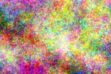 Kolorowe abstrakcyjne tło przypominające chmurę lub mgłę, pełne intensywnych barw – efektowna tekstura cyfrowa do projektów graficznych.