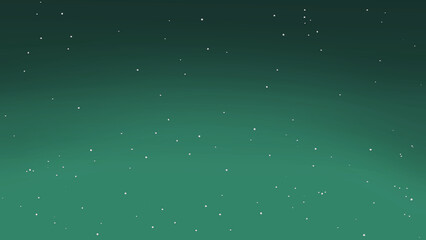 Emerald Night Sky Background with Sparkling Stars