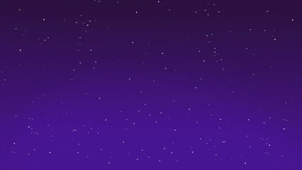 Purple Night Sky Background with Sparkling Stars for Design Projects