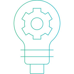 Bulb icon single vector illustration
