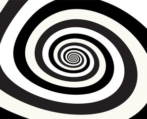 Fototapeta premium Artistic spiral shape. Vector drawing