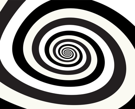 Artistic spiral shape. Vector drawing