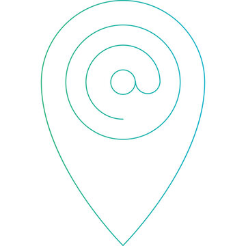 Address icon single vector illustration