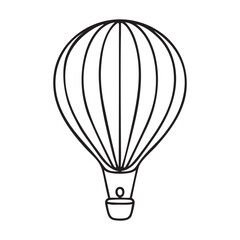 Hot Air Balloon Vector Graphic Illustration for Adventure Projects