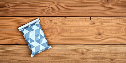 Obraz premium Geometric Design on Rustic Wood Background