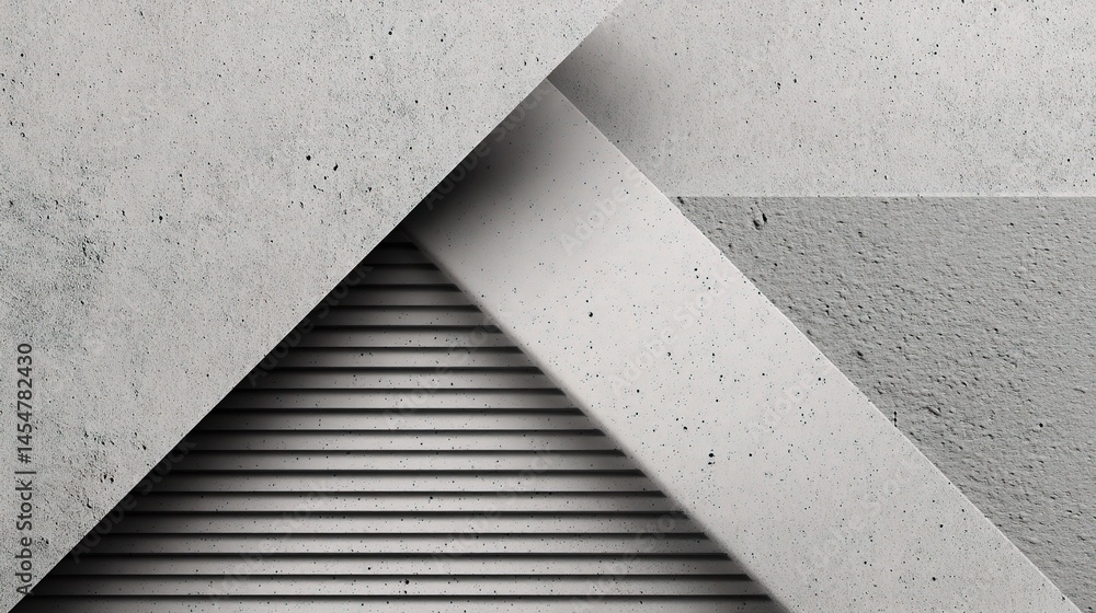 Aufkleber geometric shapes with raised triangle and textured background design