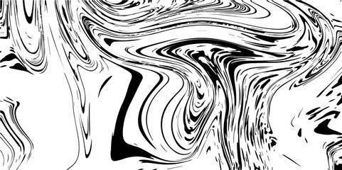 Abstract liquid wavy background. Abstract Digital Background with Interweaving Curved Shapes. Monochrome abstract Turkish style vector background.  Acrylic and oil paint flow. Black and white abstract
