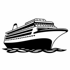 Obraz premium yacht vector illustration