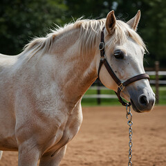 Naklejka premium white horse 