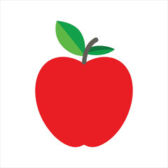 red apple vector illustration