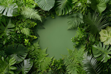 A lush green plant backdrop perfect for nature-themed designs. Ideal for eco-friendly promotions and invitations. Great for product displays and website backgrounds.