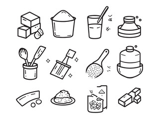 Minimalist Line Drawing of Joint Compound Spreader