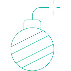 Bomb icon single vector illustration