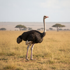 Naklejka premium Ostrich 