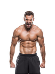 Fototapeta premium Muscular man with Defined Upper Body