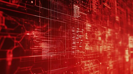 Fototapeta premium A cyber fortress with layered defense against hacking attempts