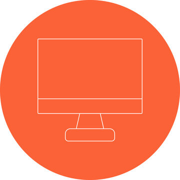 Screen single icon vector illustration