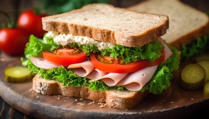 ham and cheese sandwich