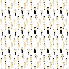 Background with cute cartoon cats