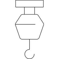 Hook icon single vector illustration