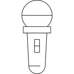 Mic icon single vector illustration