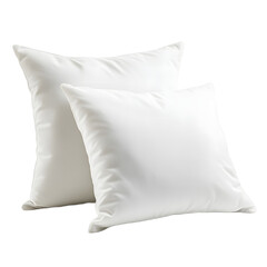 Two Blank White Pillows Ready for Design