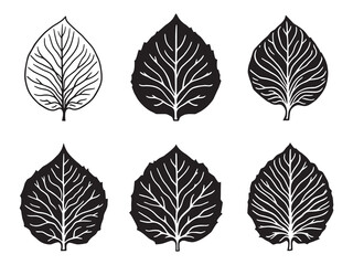 Obraz premium Minimalist taro leaf outline vector hand drawn style