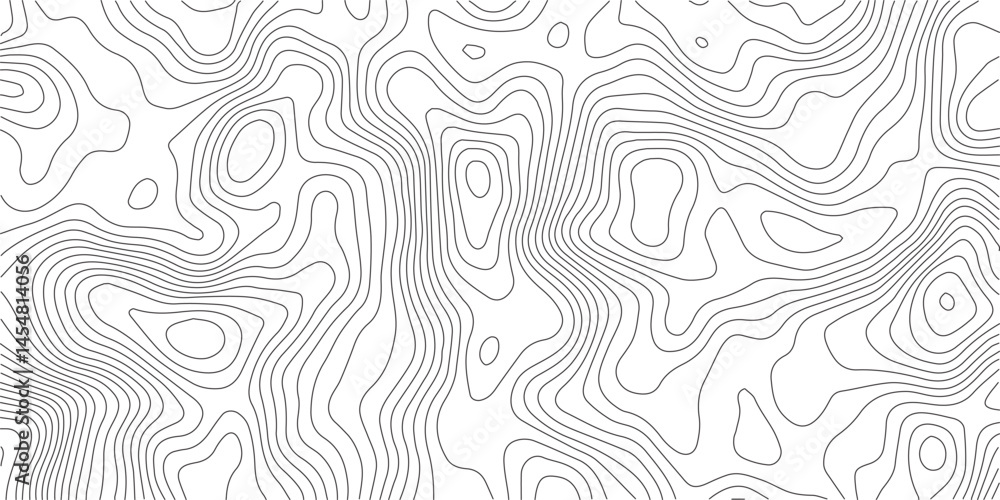 Poster abstract topographic contours map background .topographic background and texture, monochrome image. 
